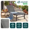 VOUNOT® 2er Set Sonnenliege Gartenliege aus Aluminium und Produktbild-Vorschau 5