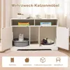 COSTWAY 108x50,5x73,5 cm kočičí záchůdek pro 2 kočky, Náhled obrázku produktu 5