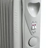 A close-up of the control panel of a white oil-filled radiator. Podgląd zdjęcia produktu
