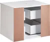 BELIANI Hänge Waschbeckenunterschrank Weiß MDP-Platte 60x47 Produktbild-Vorschau 6