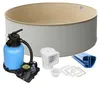 Rund Pool Ø 450 x 120 cm I STARTER SET I Poolfolie Produktbild-Vorschau 1