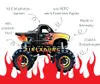 Friendly Fox Monstertruck Einladung, 12 Einladungskarten Produktbild-Vorschau 3