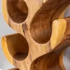 levandeo Weinflaschenhalter Akazie 50cm Hoch Akazienholz Produktbild-Vorschau 6