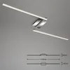 LED Deckenleuchte 2-flammig schwenkbar alu-chrom 3000K 12W Produktbild-Vorschau 6