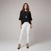 Damen Bluse, Kurzarmbluse mit Kette, leichte Viskose Produktbild-Vorschau 2