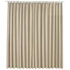 A beige curtain hanging from a rod. Produktbild-Vorschau