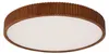 Lindby LED-Deckenlampe Velua, weiß/holz dunkel, CCT, Ø 50 Produktbild-Vorschau 1