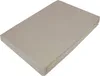 A taupe jersey fitted sheet is shown lying flat on a white background. Produktbild-Vorschau