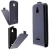 Collage of a blue flip cover case for a smartphone, showing different angles and the interior. Náhled obrázku produktu