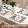8er Set Tischsets, abwaschbar, rutschfeste PVC Tischsets, Produktbild-Vorschau 6