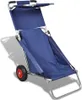 Carrello da spiaggia con ruote portatile pieghevole Blu Anteprima dell’immagine prodotto 8