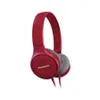 A pair of red headphones on a white background. Podgląd zdjęcia produktu