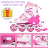 (Rosa) Verstellbare Rollschuhe Inlineskates für Kinder Produktbild-Vorschau 3