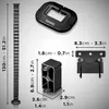 Duronic CM1DM BK Kabelkanal | Kabelführung für Schreitisch Produktbild-Vorschau 6