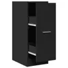 vidaXL Apothekerschrank Schwarz 30x41x77,5 cm Holzwerkstoff Produktbild-Vorschau 1