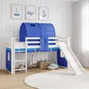 Homestyle4u Hochbett 90x200 mit Rausfallschutz mit Rutsche Produktbild-Vorschau 2