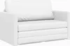 Boden-Sofa-Bett 2-in-1 Weiß 124x71x78 cm Kunstleder, Produktbild-Vorschau 1