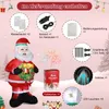 Aufblasbarer Weihnachtsmann 150cm mit Kranz LED Beleuchtung Produktbild-Vorschau 2