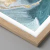 Gerahmtes Poster - Rahmen in heller Eiche - Golden Türkis Produktbild-Vorschau 2