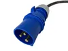 NWP Netzkabel 0,5m 3-Pol CEE Stecker 16A auf powerCON blau Produktbild-Vorschau 3