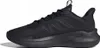 A side view of a black Adidas sports shoe against a white background. Produktbild-Vorschau