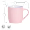 Argon Ta Farbige Kaffeetassen – 350 ml – Rosa – 6er-Pack – Produktbild-Vorschau 3