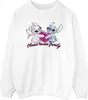 Disney - "Ohana" Sweatshirt für Damen BI22847 (S) (Weiß) Produktbild-Vorschau 1
