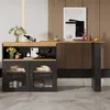 Ausziehbarer Bartisch 138-193x39x105cm Esstisch Stauraum Produktbild-Vorschau 6