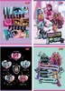 Cahier Monster High pour filles A5 32k à carreaux Unipap Voir les images du produit 1
