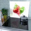 Spritzschutz Herdabdeckplatte Schneidebrett aus Glas Rauch Produktbild-Vorschau 3