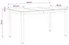 vidaXL Jídelní stoly 140 x 80 x 75 cm KOV Náhled obrázku produktu 7