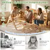 UISEBRT 7-in-1 Montessori Klettergerüst Indoor, Holz Produktbild-Vorschau 6
