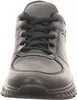 A front view of a black leather ECCO sneaker. Podgląd zdjęcia produktu