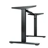 A black electric height-adjustable desk frame shown from a side-diagonal angle against a white background. Anteprima dell’immagine prodotto