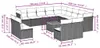 vidaXL 14-tlg. Garten-Sofagarnitur mit Kissen Schwarz Poly Produktbild-Vorschau 8