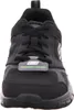 A close-up front view of a black Skechers sneaker with a 'Memory Foam' tag. Anteprima dell’immagine prodotto