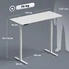 HOMCOM Höhenverstellbarer Schreibtisch Elektrisch 140 x Produktbild-Vorschau 3