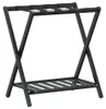 vidaXL Věšák na zavazadla Black 68x38x58 cm Bamboo Náhled obrázku produktu 1