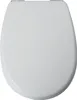 A top-down view of a closed white toilet seat. Anteprima dell’immagine prodotto