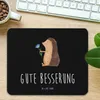Mr. & Mrs. Panda Mousepad Igel Blumen - Schwarz - Geschenk, Produktbild-Vorschau 2