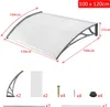 TRMLBE 120 x 100cm Vordach für Haustür Pultbogenvordach Produktbild-Vorschau 2