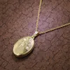 trendor 39544 Medaillon mit Kette Gold plattiertes 925 Silber 4 Produktbild-Vorschau
