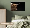 MuchoWow® Wandteppich Wandbehang Schottisches Hochlandrind Produktbild-Vorschau 4