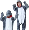 Pigiama Onesie Kigurumi Squalo Costume Travestimento Anteprima dell’immagine prodotto 1