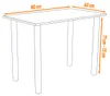 AKKE Gold Craft Tisch mit schwarze beine LxBxH: 80x60x74 cm Produktbild-Vorschau 7
