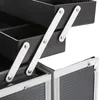 AREBOS Kosmetikkoffer 26L Schwarz | 13 Fächer, Aluminium, Produktbild-Vorschau 6