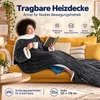 Elektrische Heizdecke, Wärmedecke zum Tragen mit Ärmeln und Produktbild-Vorschau 3