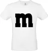 MM Shirt T-Shirt 100% Baumwolle M&M Uni Kostüm Verkleidung Produktbild-Vorschau 3