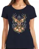 Eleganter Hirsch Blumenkranz Geweih Wald Boho Natur Produktbild-Vorschau 1