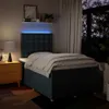 Design Boxspringbett mit Matratze Blau 120x200 cm Stoff, Produktbild-Vorschau 4